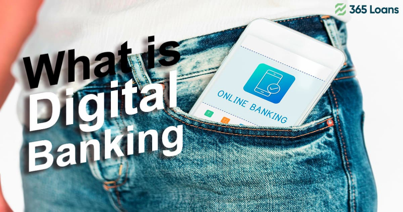 A smartphone with online banking app loaded on the display sticking out of jeans' pocket.