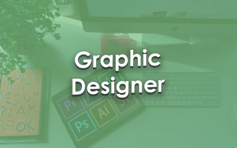 Graphic designer workstation.