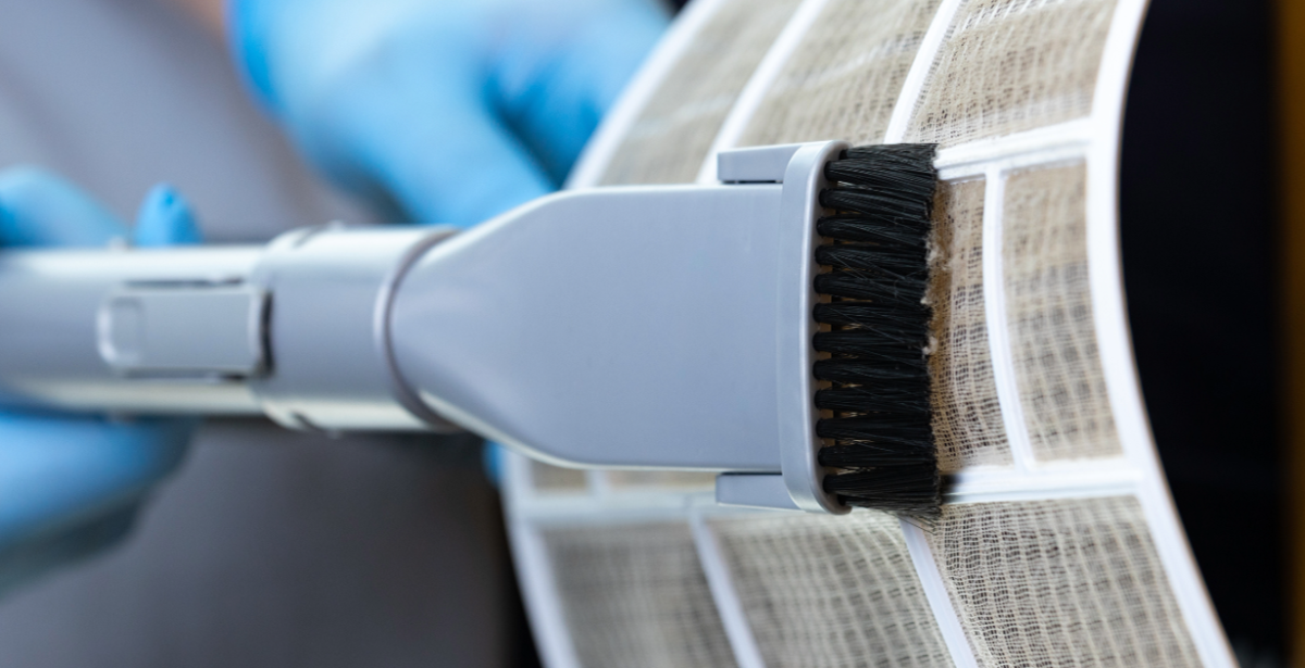 Vacuum clean air conditioning filter